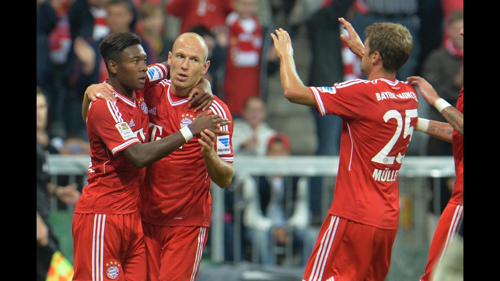 Bundesliga, Bayern ok contro Norimberga con super Robben. Il Leverkusen tiene il passo