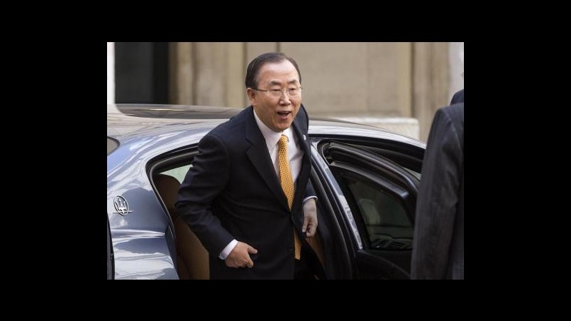 Siria, Ban Ki-moon: Situazione peggiora, sofferenza umanitaria allarma