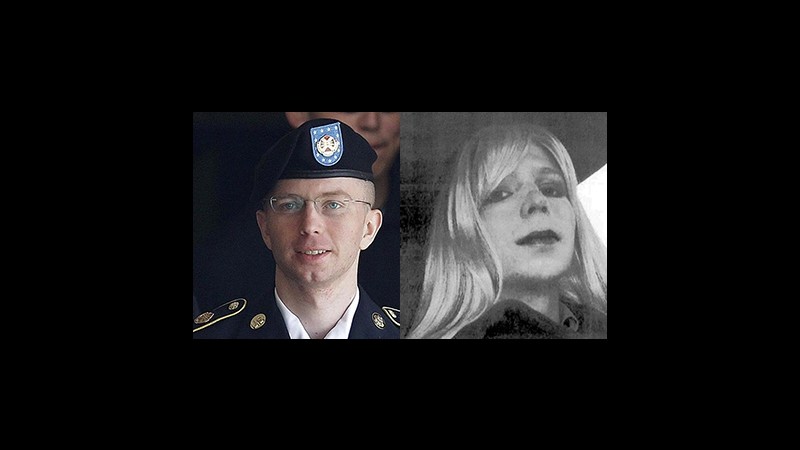 Wikileaks, Manning: Voglio vivere come una donna, chiamatemi Chelsea