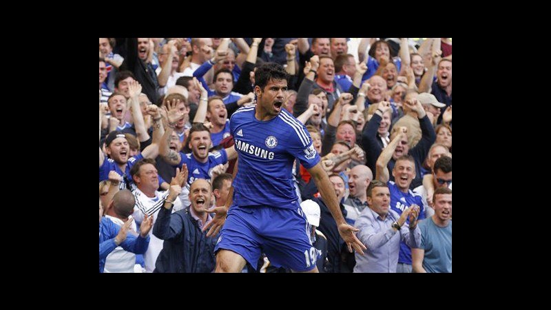 Premier League, Chelsea doma Leicester con Diego Costa e Hazard. Blues e Swansea primi