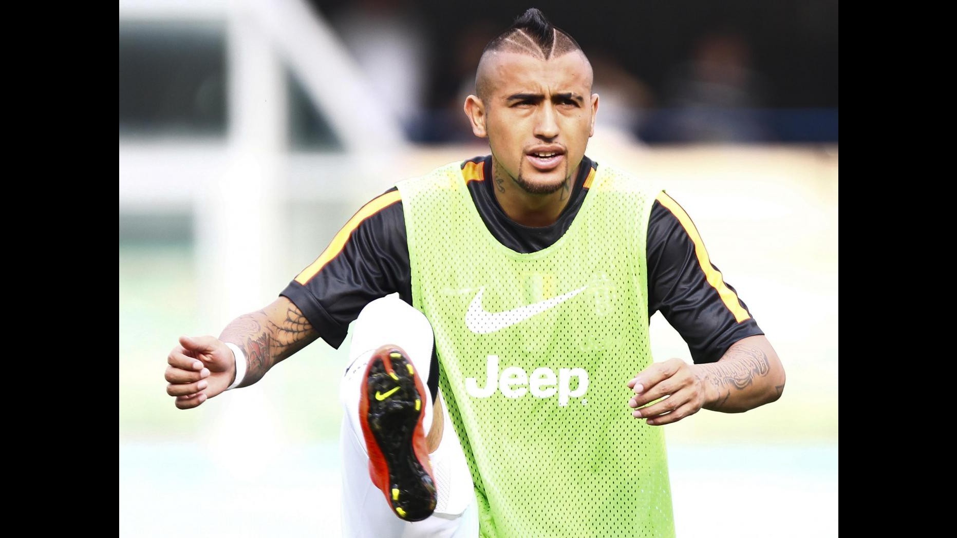 Juventus: confermata lieve distrazione muscolare alla coscia per Vidal