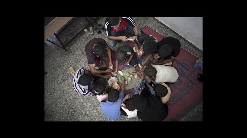 Medioriente, a Gaza migliaia di palestinesi vivono ancora nelle scuole