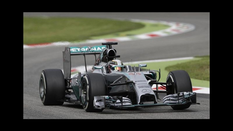 F1, Gp d’Italia: pole Hamilton davanti a Rosberg, Alonso 7° davanti alle Red Bull