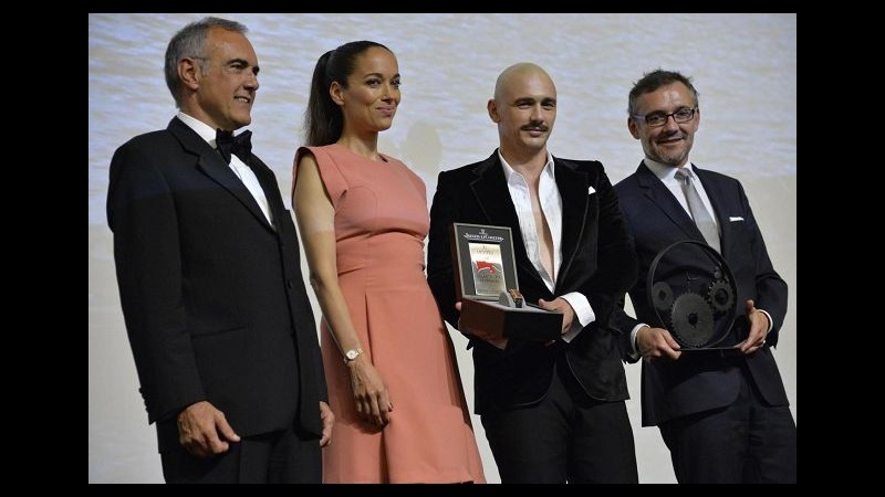 Venezia 71, Franco gira una scena di ‘Zeroville’ durante premiazione