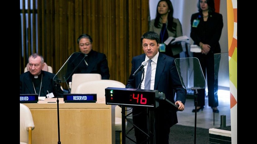 Dal clima all’Isil, Libia ed Expo: la prima di Renzi a New York