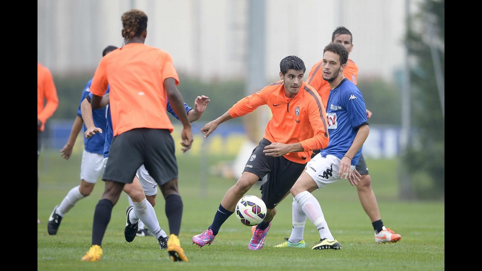Juventus al lavoro in vista del Milan, tris di Morata nel test contro il Chisola