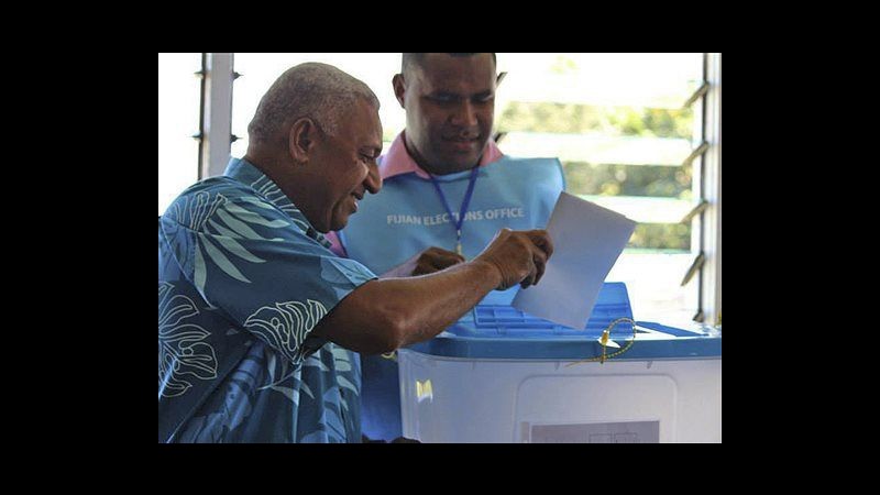 Fiji, oggi prime elezioni da 8 anni: favorito il leader militare