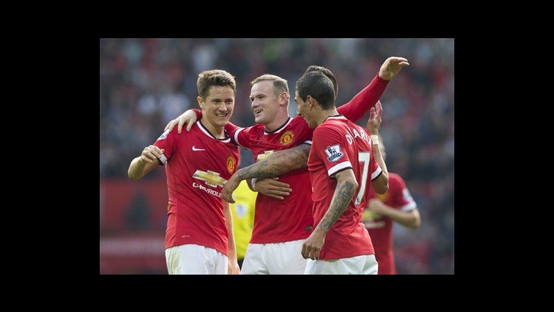 Premier League: finalmente Manchester Utd, 4-0 al Qpr, Prima rete per Di Maria