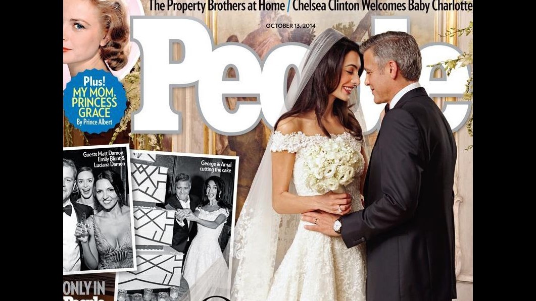 Nozze Clooney,su People e Hello! gli scatti esclusivi del grande giorno