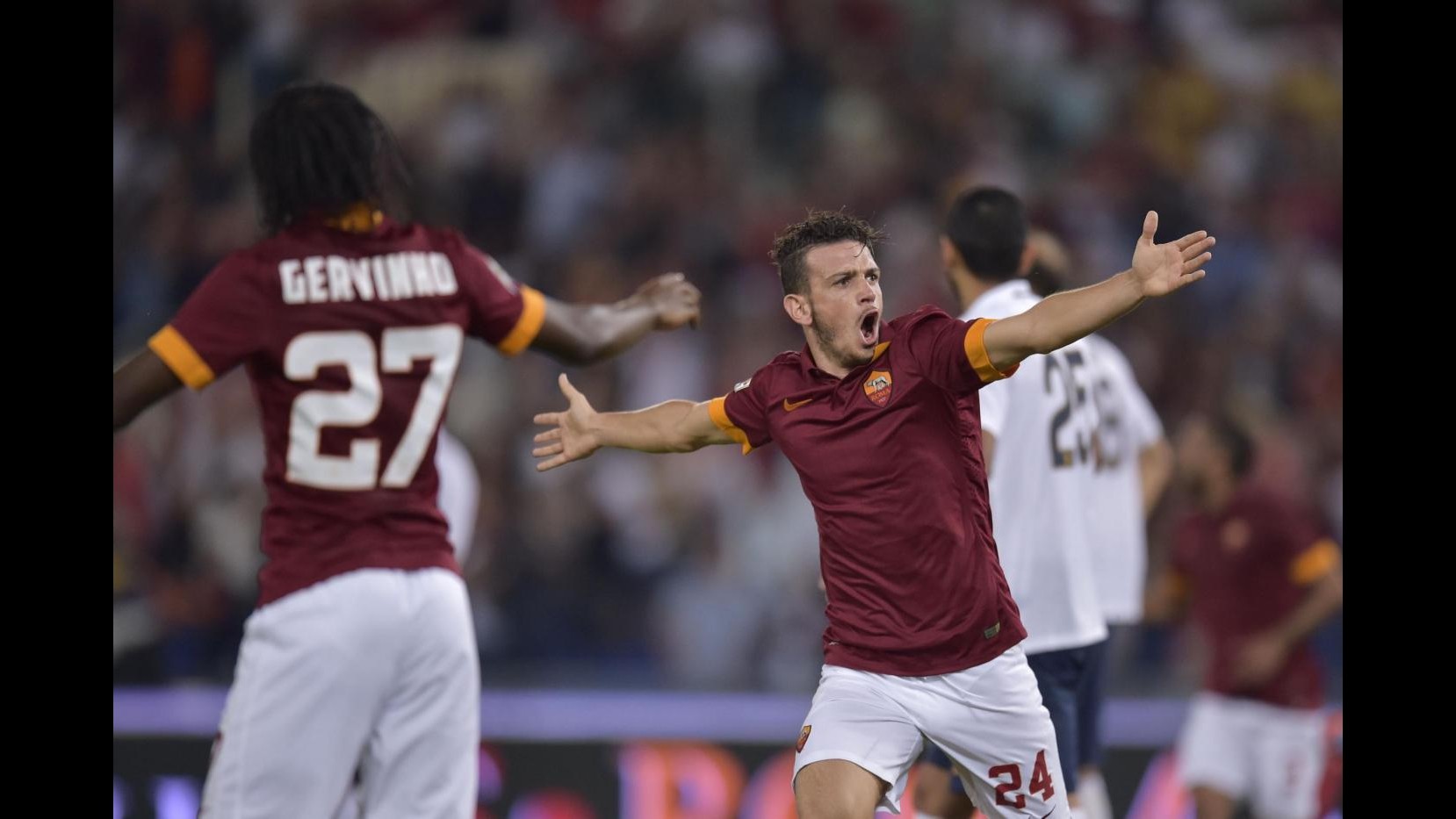 Serie A, Florenzi-Destro lanciano la Roma: Hellas Verona si arrende 2-0 all’Olimpico