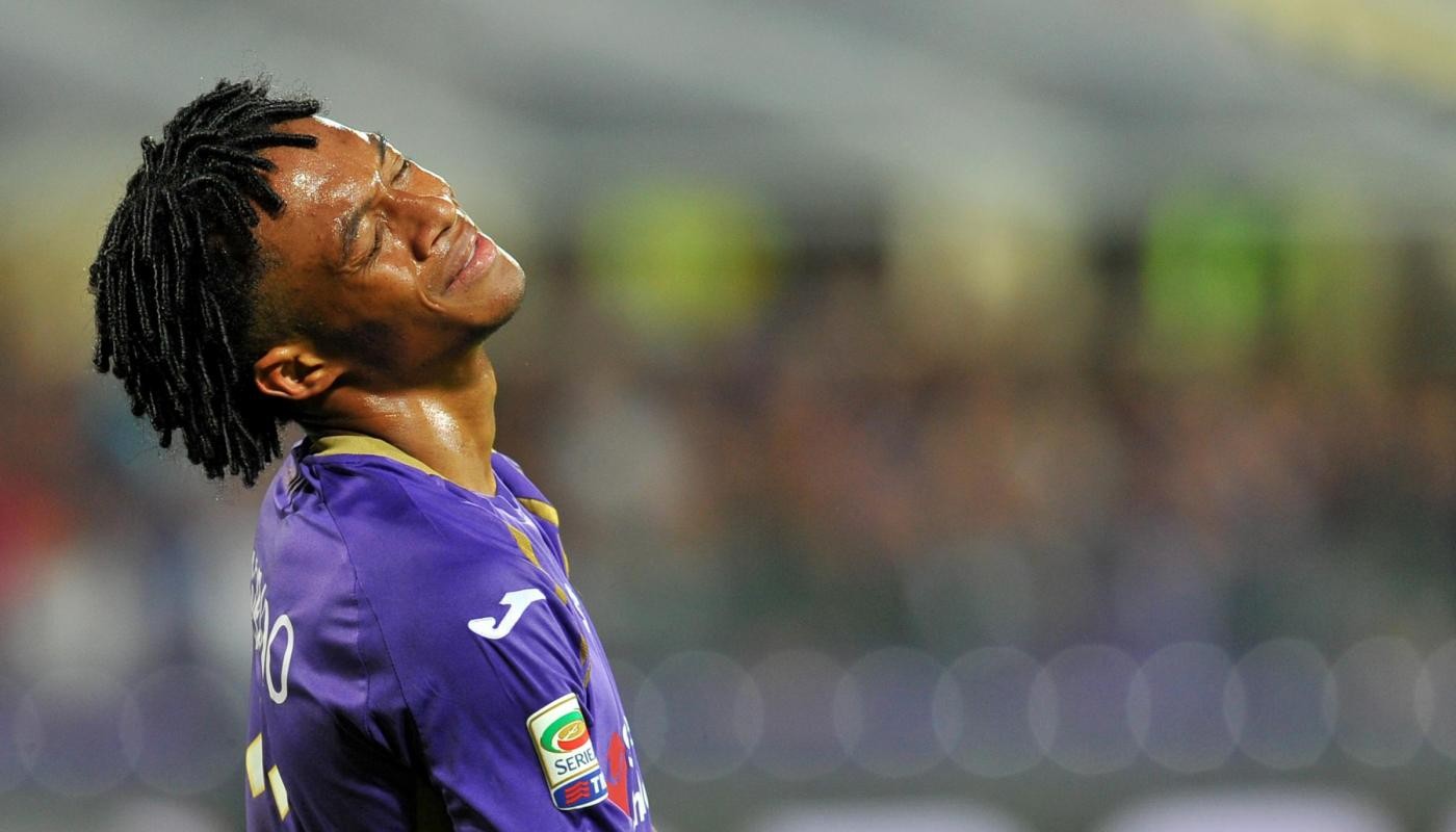 Fiorentina, altra tegola per Montella: Cuadrado salta Torino per infortunio