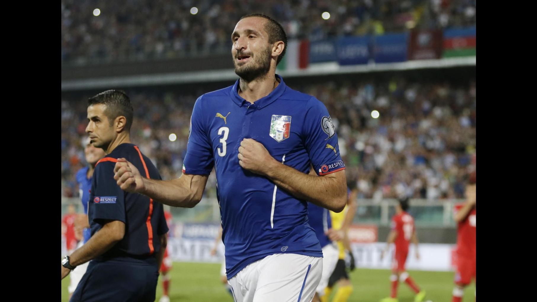 Nazionale, Chiellini: Ho fatto tutto io, ma vittoria Italia è meritata