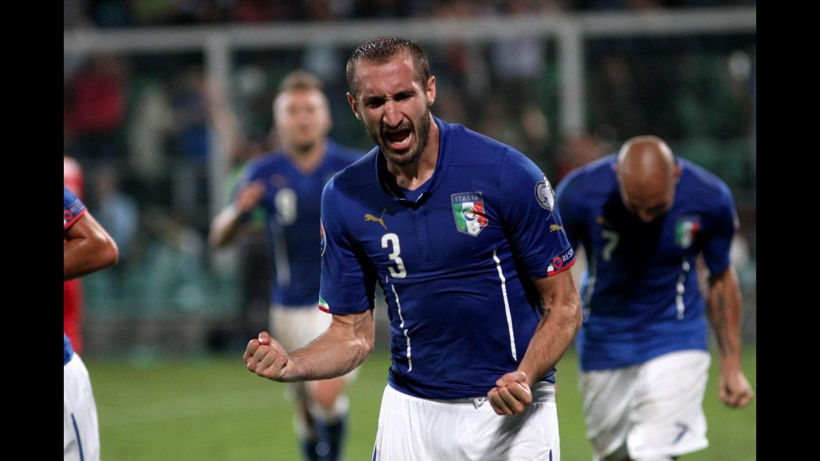 Qual. Euro 2016, Chiellini tuttofare ma che paura: Italia batte Azerbaigian 2-1