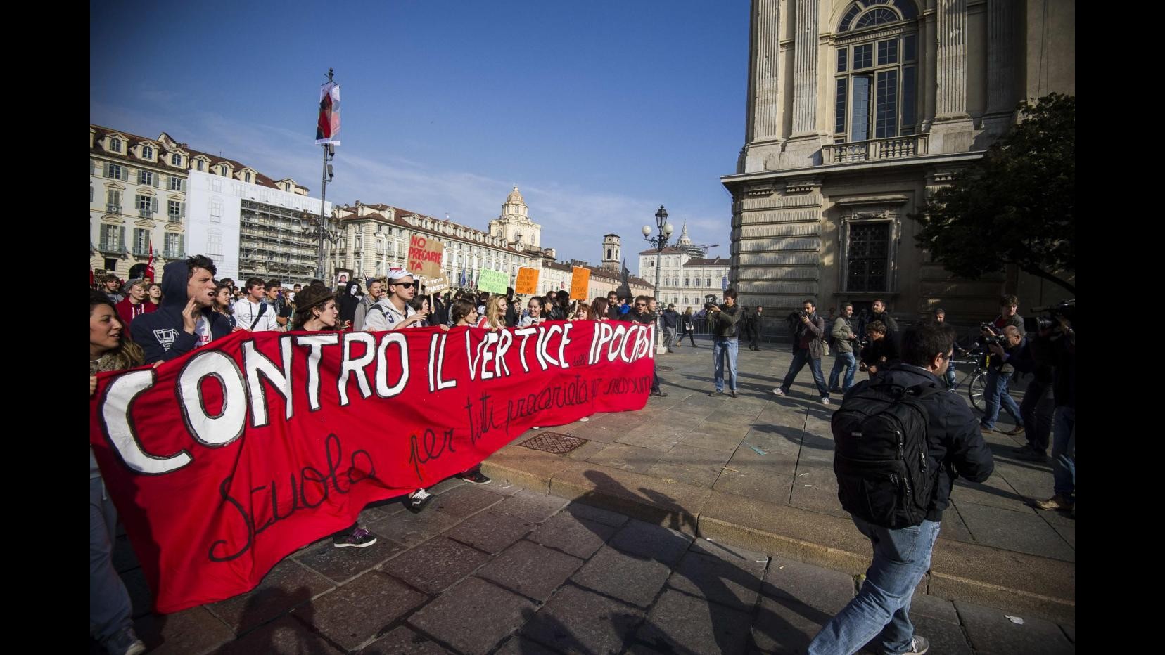 Torino, partito corteo di protesta contro vertice Ue