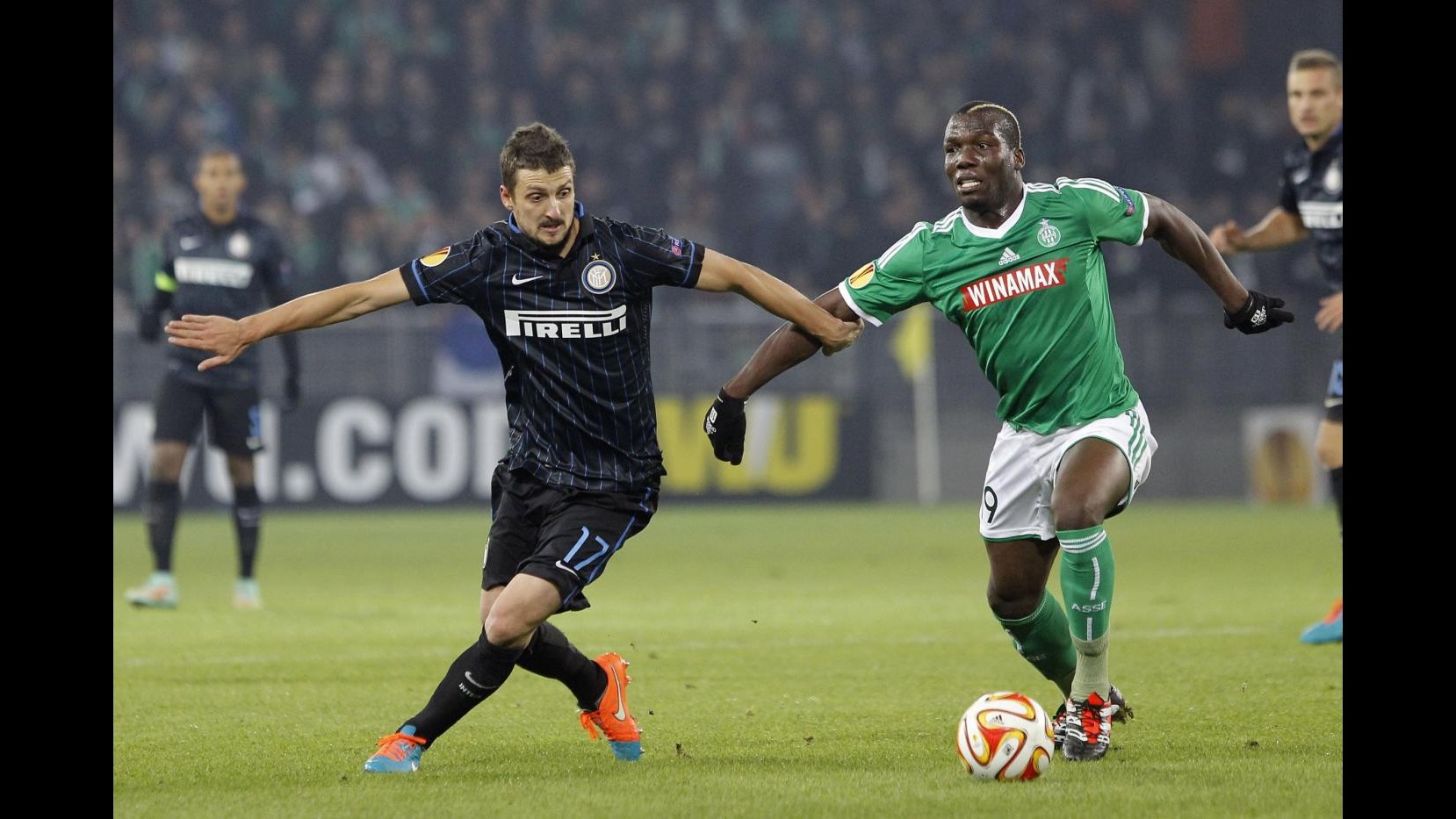 Europa League, Inter ipoteca qualificazione: 1-1 a Saint Etienne, Sall risponde a Dodò