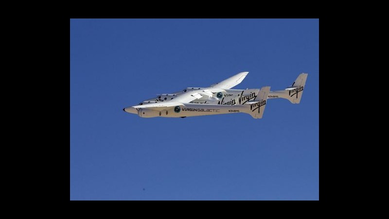 Spazio, Virgin Galactic: In estate nuovi collaudi navetta turistica