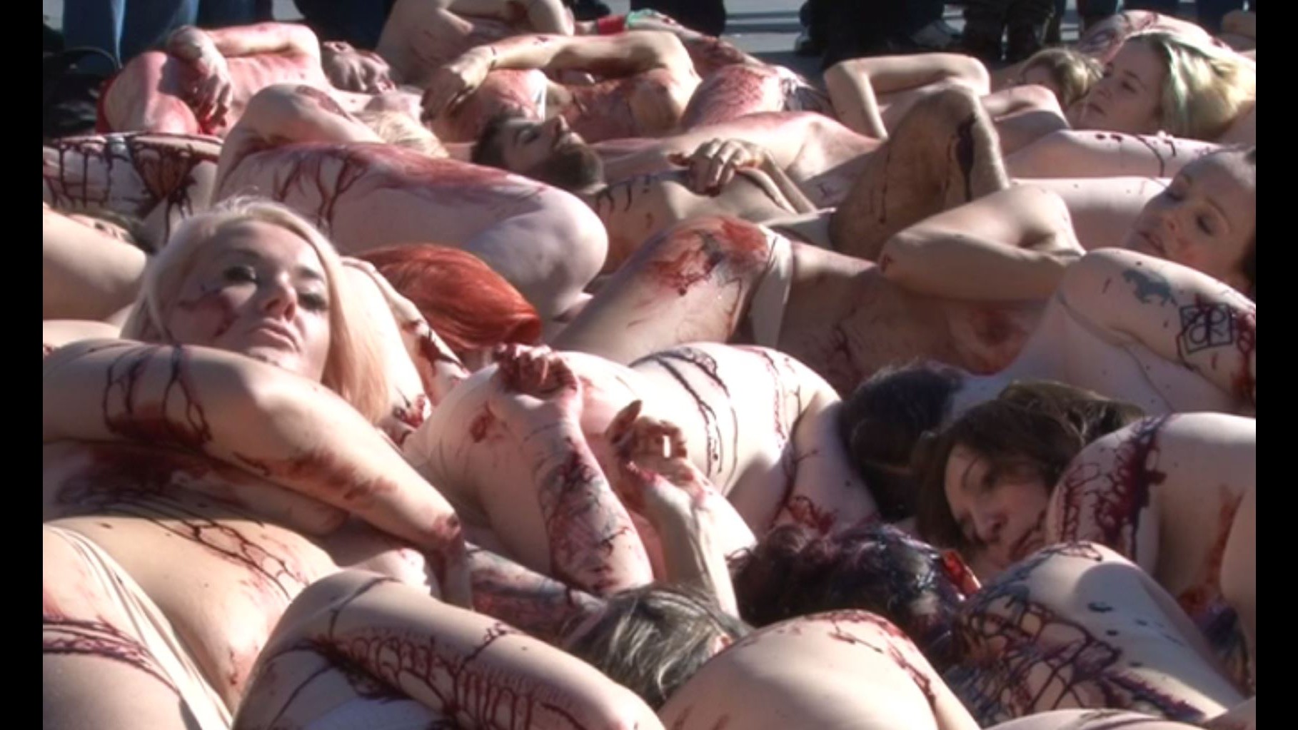 Londra, nudi a Trafalgar per il world vegan day