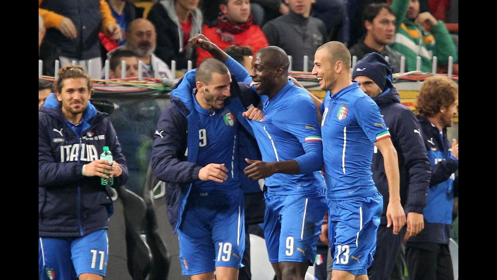 L’Italia torna a convincere: 1-0 in amichevole con Albania, Okaka risolutore nella sua Genova