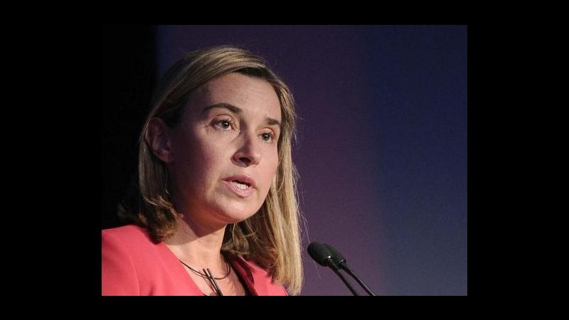 Medioriente, Mogherini: Lavoreremo anche con Paesi arabi all’Onu