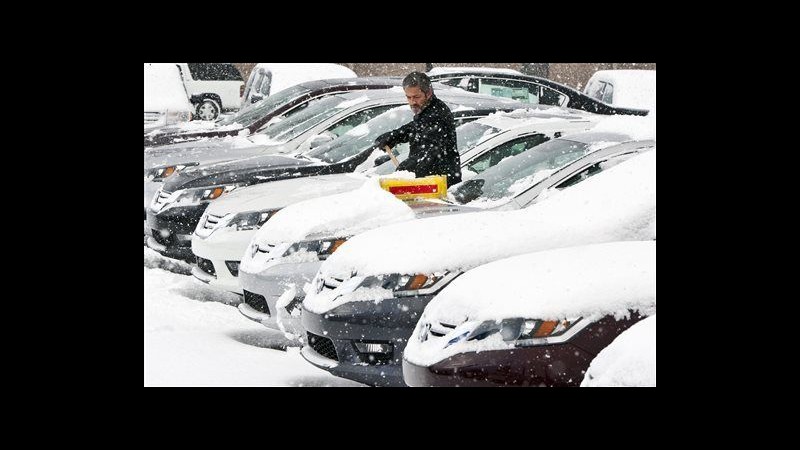 Gelo negli Stati Uniti: in Indiana neve da record