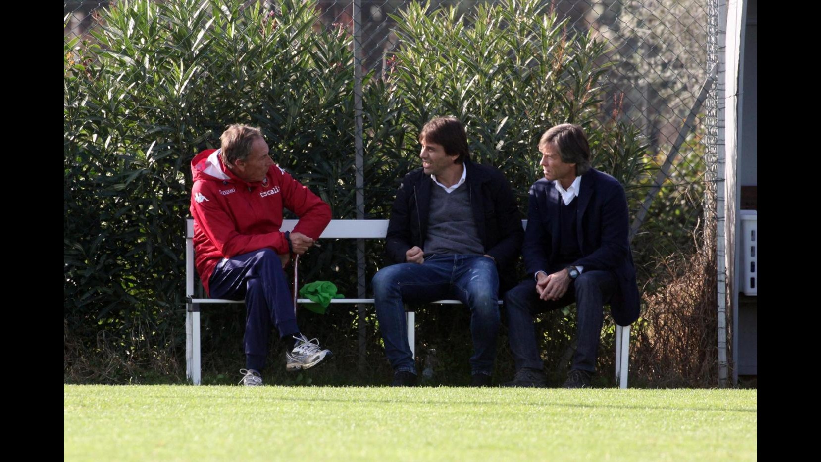 Nazionale, ct Conte in visita al Cagliari: Zeman ha grande cultura del lavoro