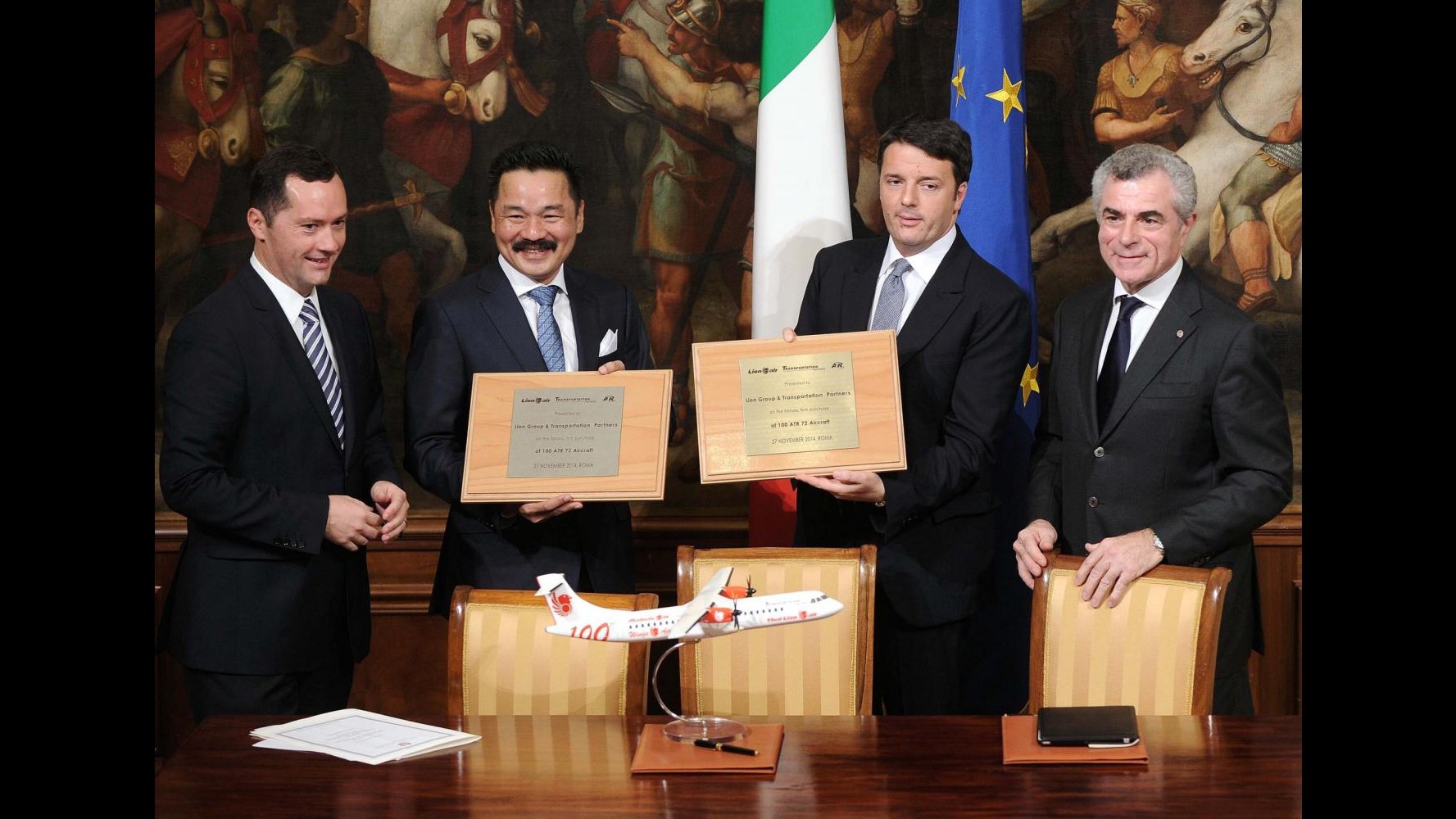 Governo, Renzi: Accordo Finmeccanica-Lion air nuovo passo contro crisi