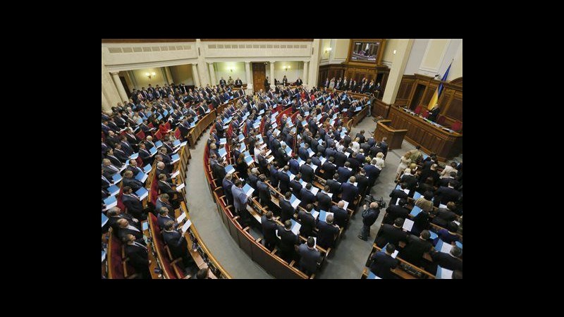 Ucraina, manifestazione al Parlamento: deputati mantengano le promesse