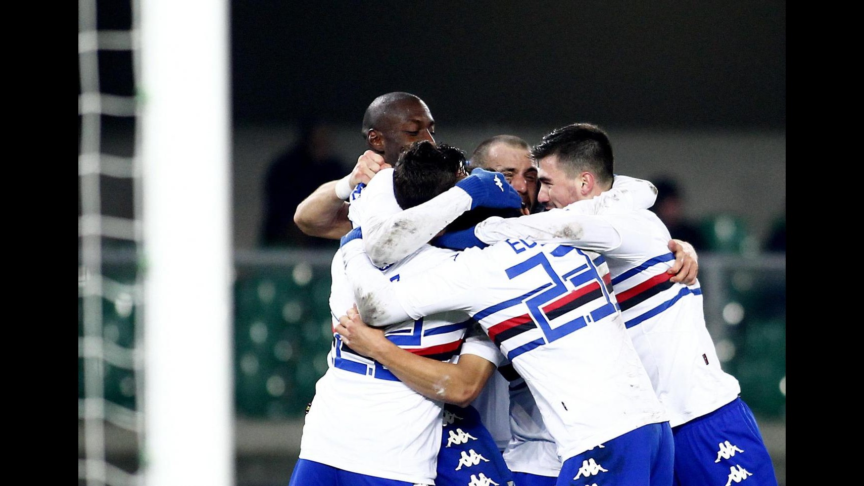 Serie A, Sampdoria vince a Verona e vola al quarto posto: Hellas si arrende 3-1