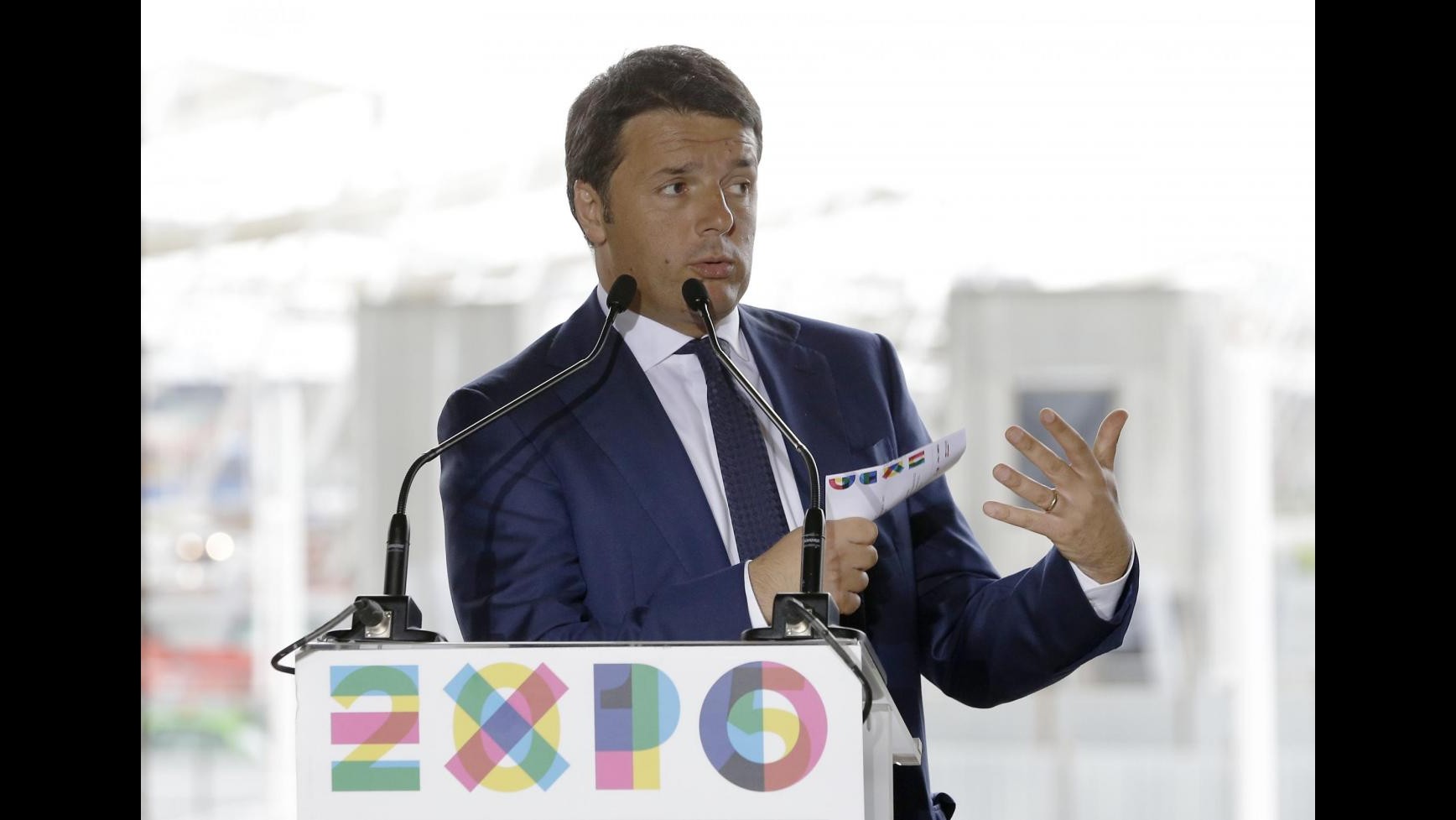 Expo, Renzi: Grande opportunità per l’Italia
