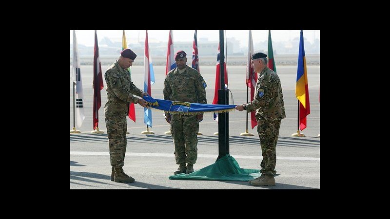 Afghanistan, cerimonia di fine missione combattimento Usa e Nato