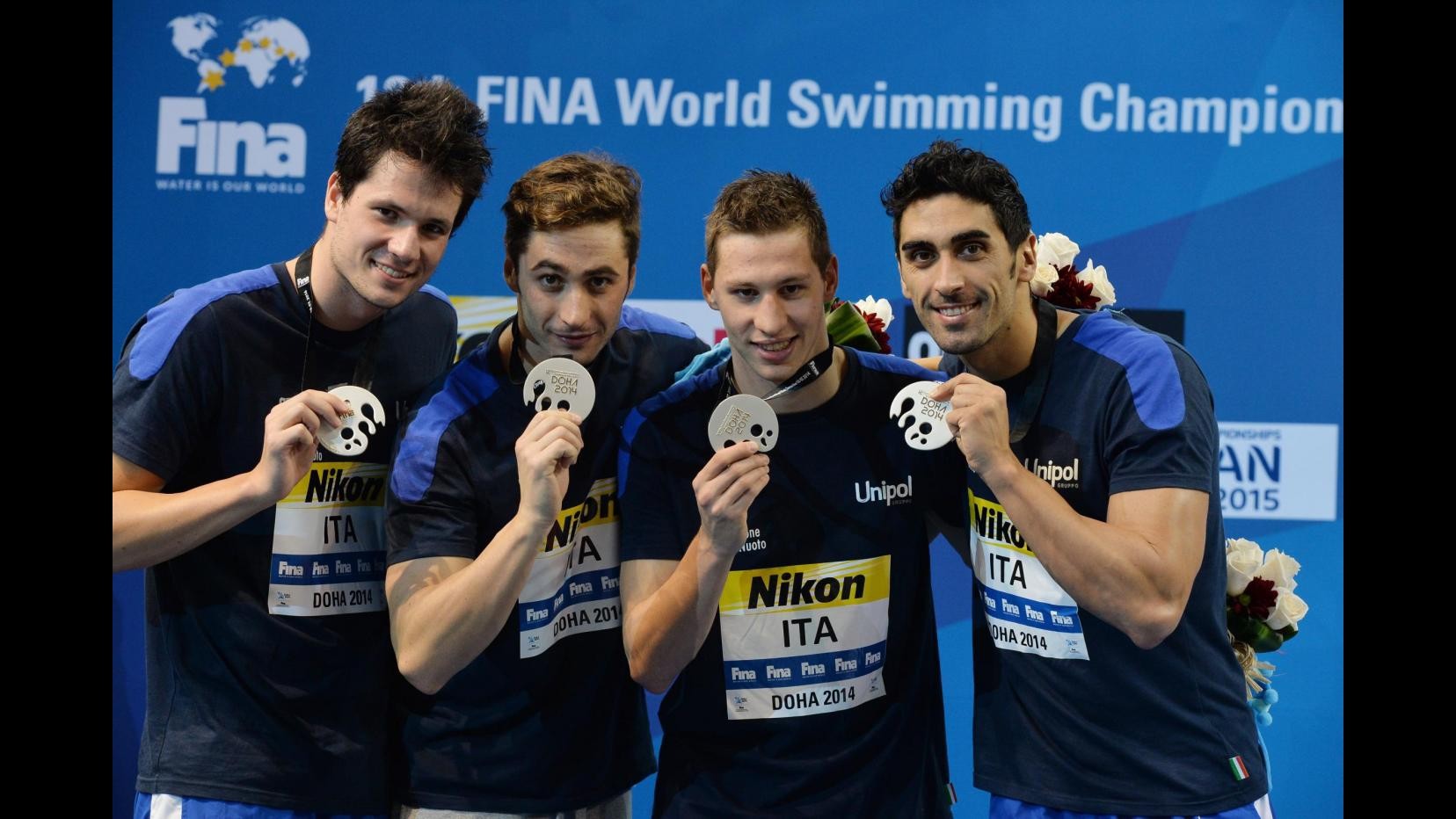 Nuoto, mondiali vasca corta: Italia argento in staffetta 4x200sl e bronzo in 4×50 mista-mixed