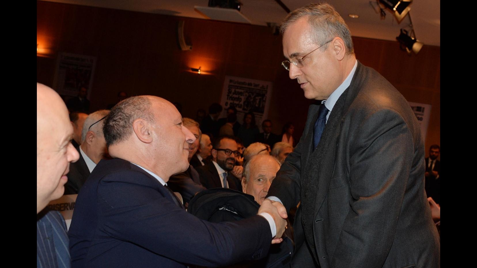 Figc: multa di 10000 euro a Lotito per frasi offensive su Marotta