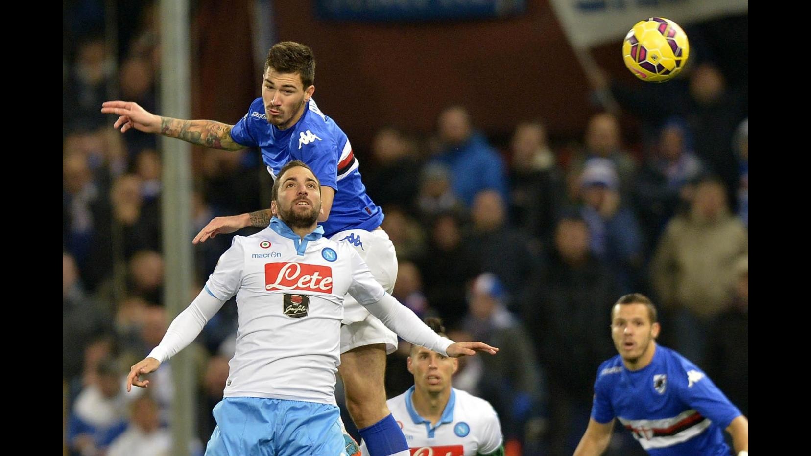 Serie A, Zapata replica a Eder nel recupero: Samp-Napoli 1-1 a Marassi nel posticipo