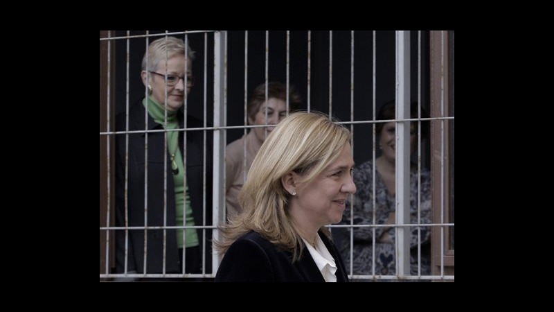 Spagna, infanta Cristina rinviata a giudizio per frode fiscale