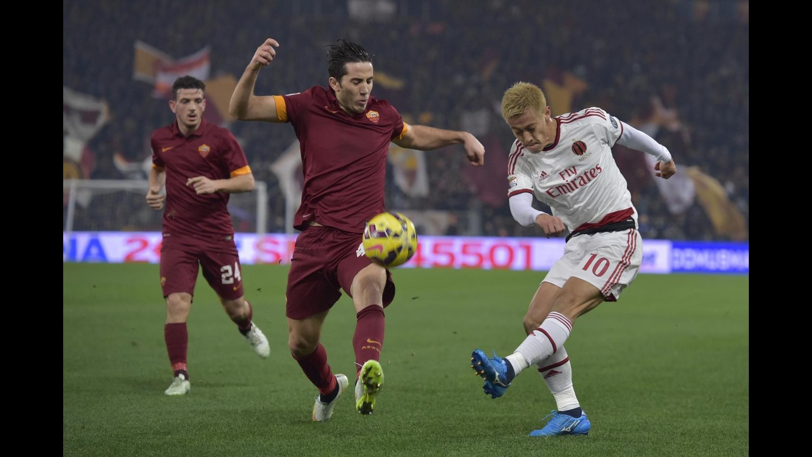 Serie A, Milan ferma la Roma: 0-0 all’Olimpico, Juve torna a +3