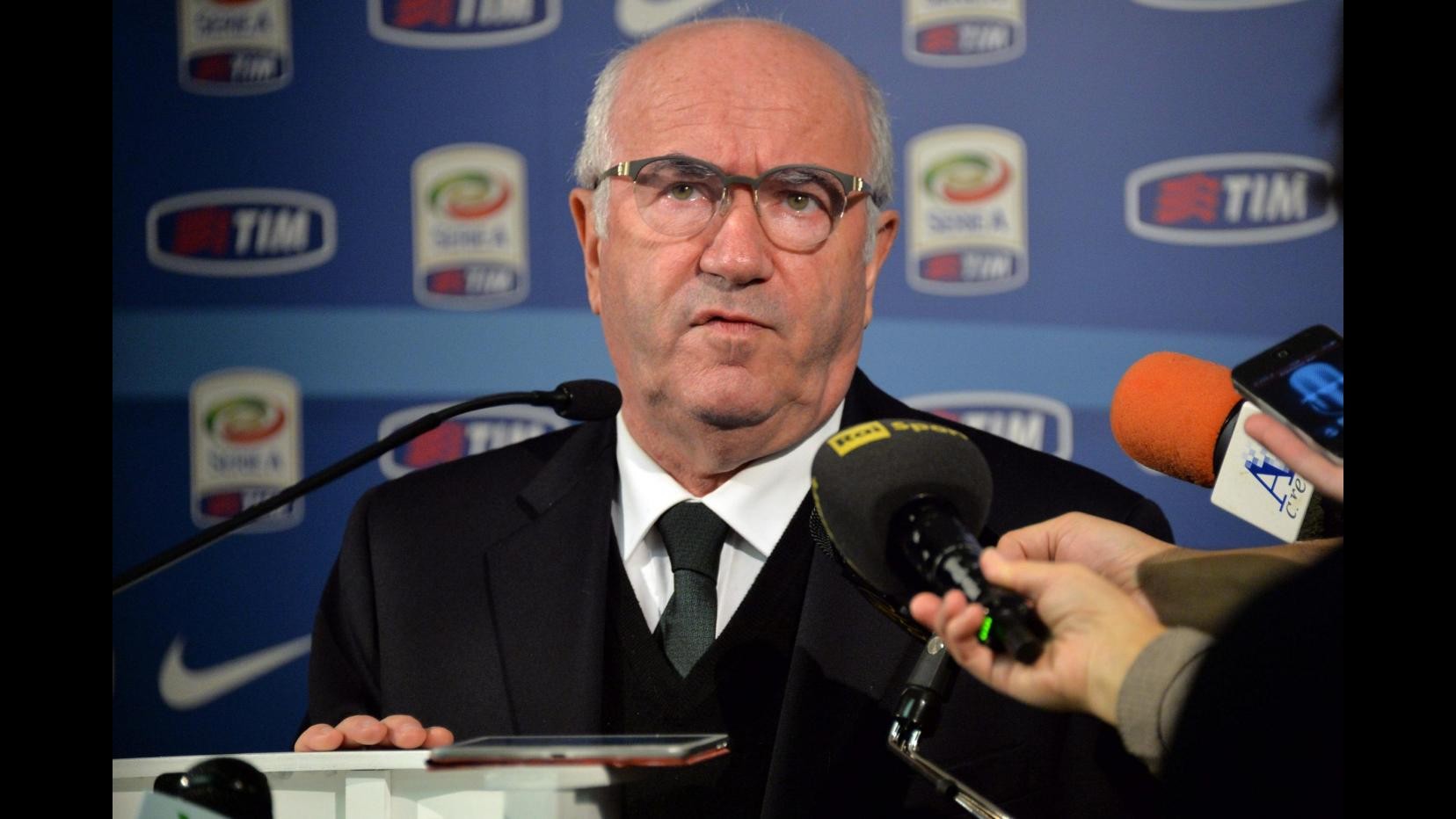 Figc, Tavecchio: Incontro club Serie A? Abbiamo invitato tutti, chi non c’è ha torto
