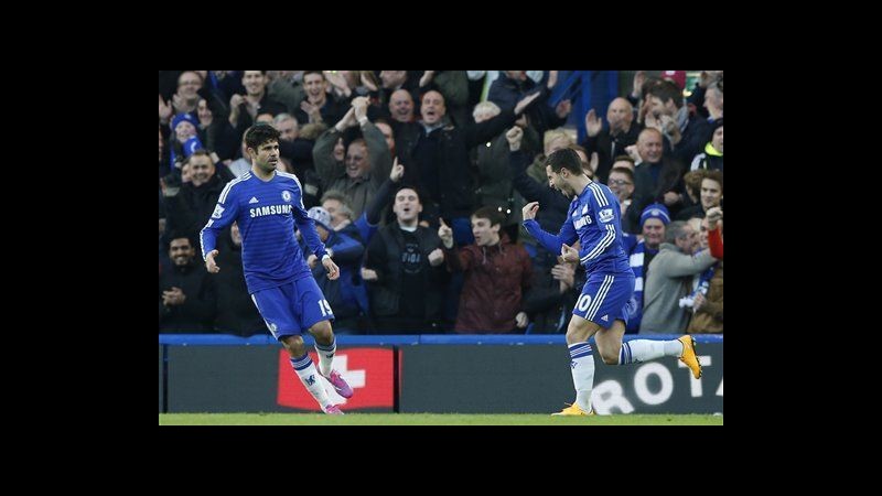 Premier League: Chelsea batte Hull, ma Manchester City resta in scia