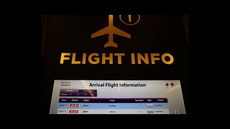 Volo AirAsia scomparso su mar di Giava tra isole di Sumatra e Borneo