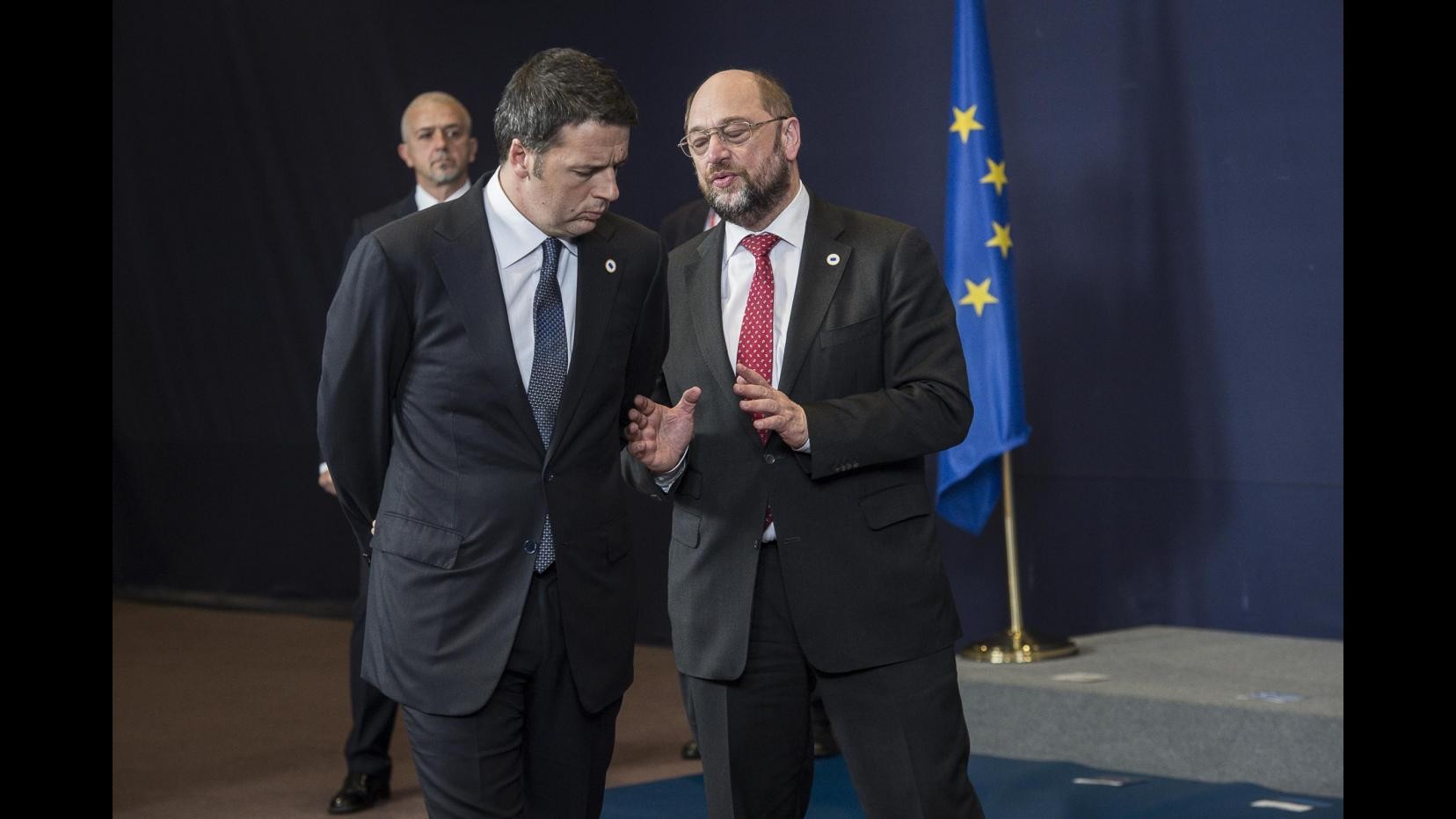 Immigrazione, Schulz: Grazie a Italia per lavoro di aiuto umanitario