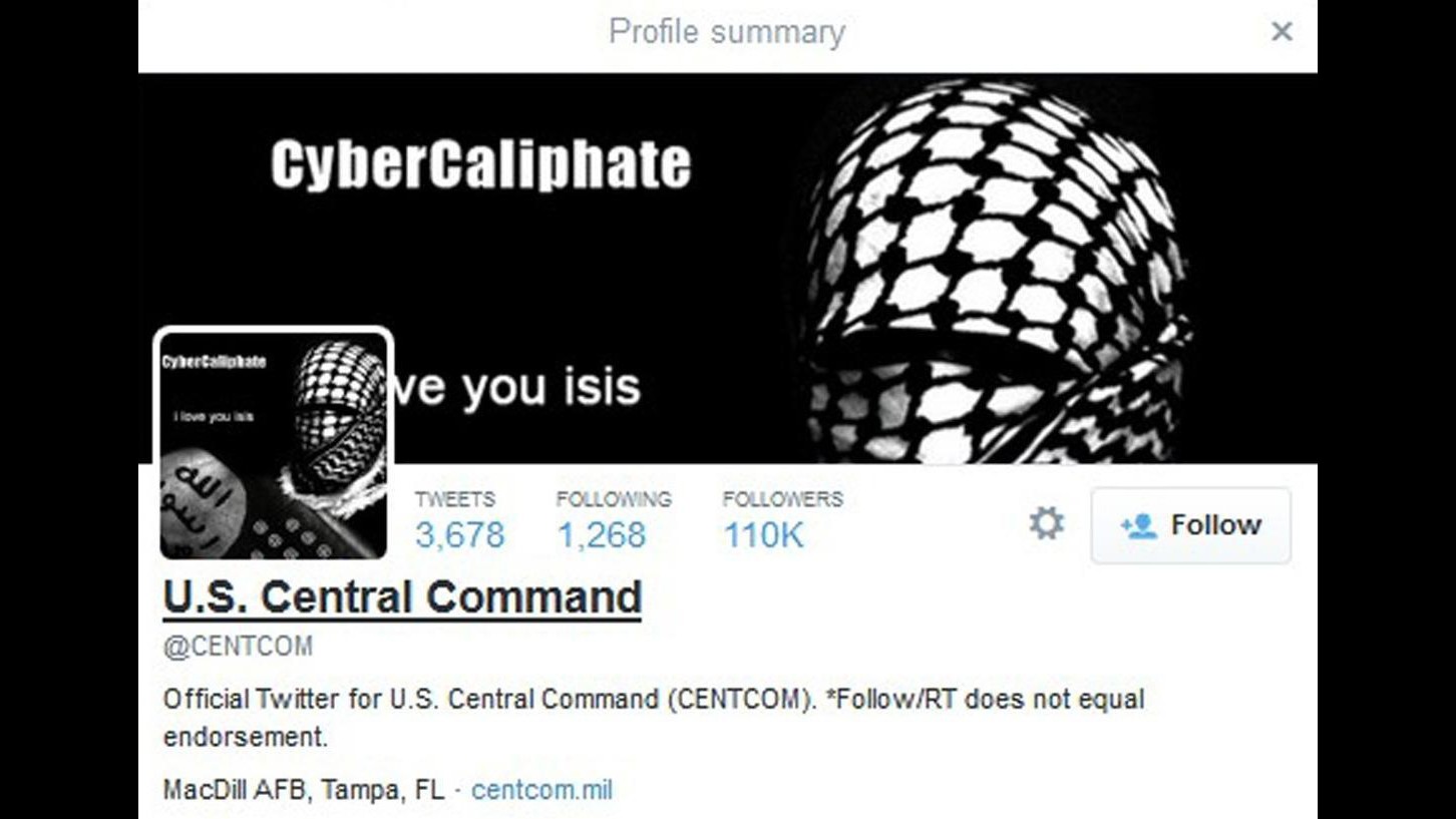 Hacker attaccano account Twitter Comando centrale Usa