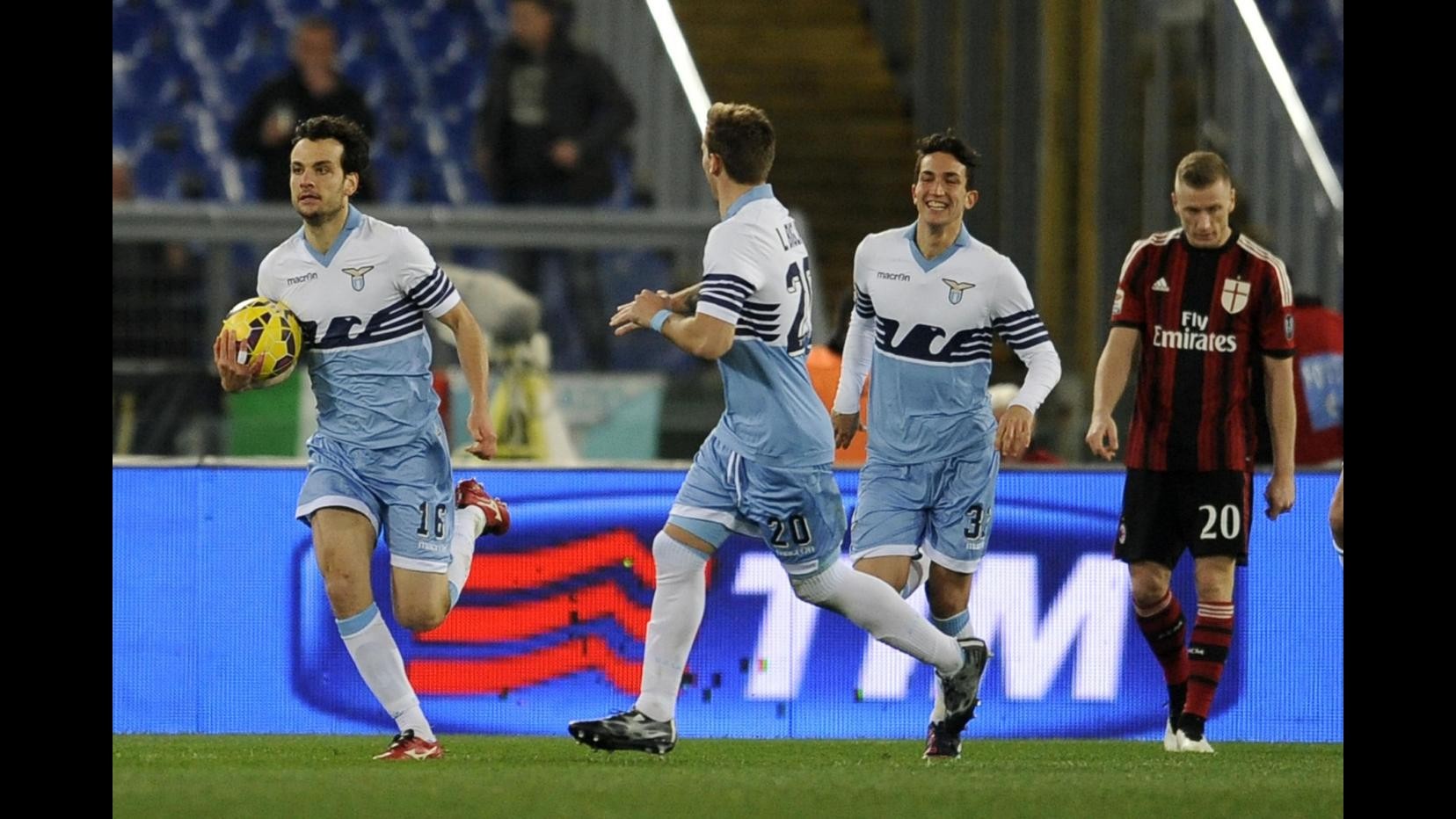 Serie A: Menez illude Milan, Parolo-Klose lo affondano. Lazio vince 3-1 ed inguaia Inzaghi