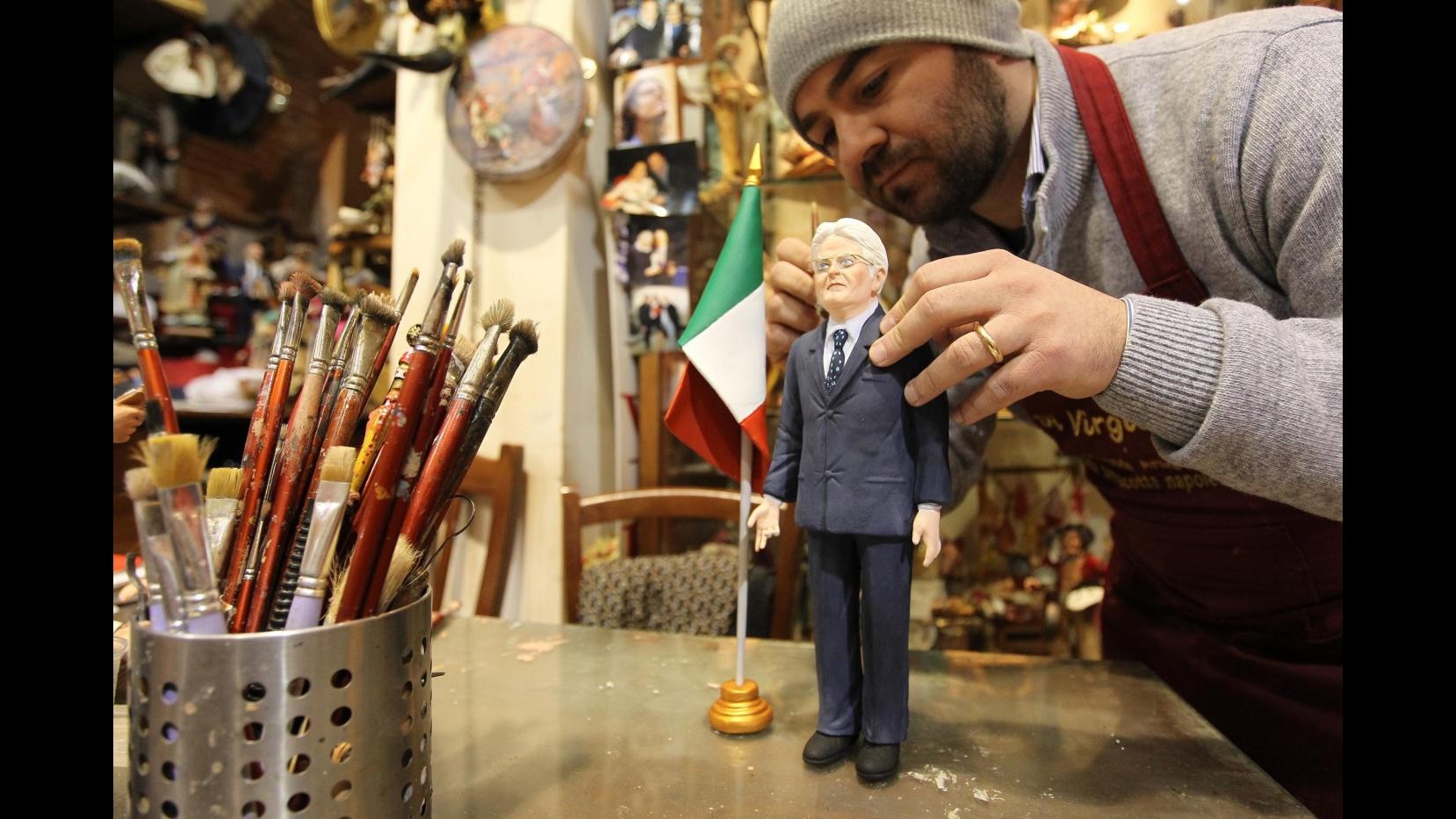 Napoli, statuina di Mattarella spunta nel presepe di San Gregorio