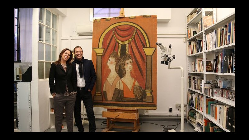Arte, iniziato a Milano restauro opera di Picasso ‘La Loge’