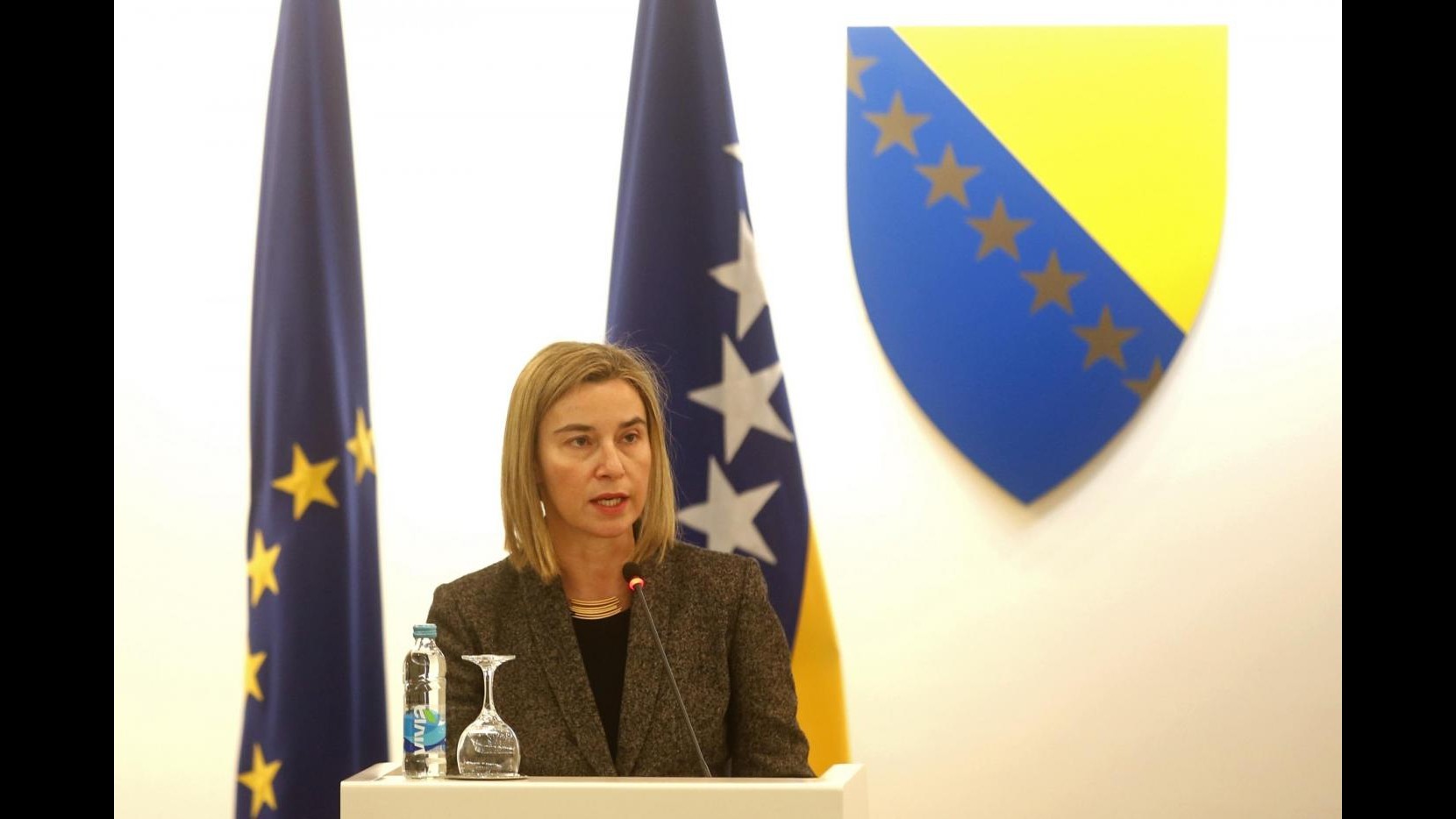 Bosnia, Mogherini a Sarajevo per appoggio a impegno in cammino Ue