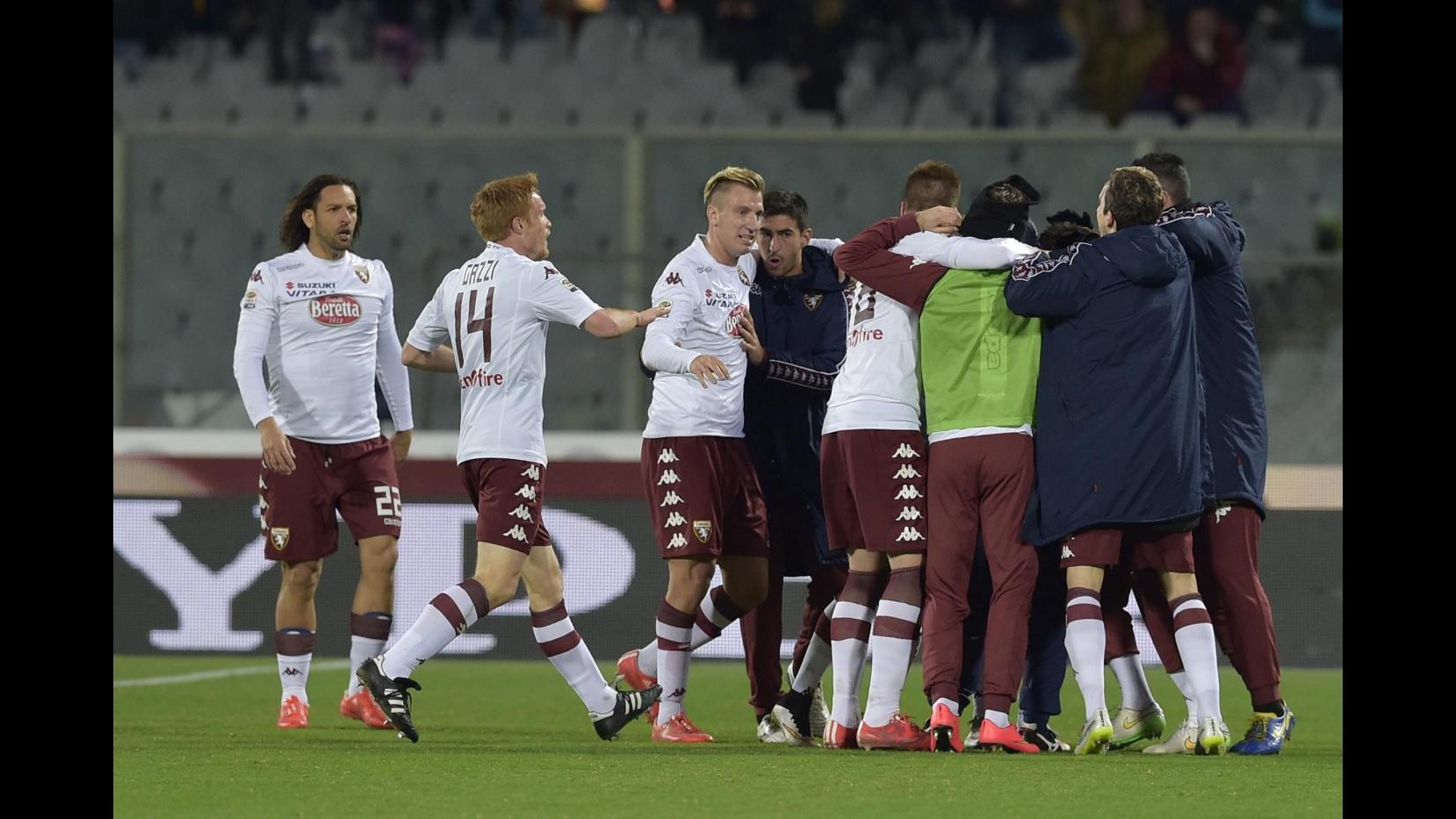 Serie A, Vives risponde a Salah nel finale: Fiorentina-Torino 1-1