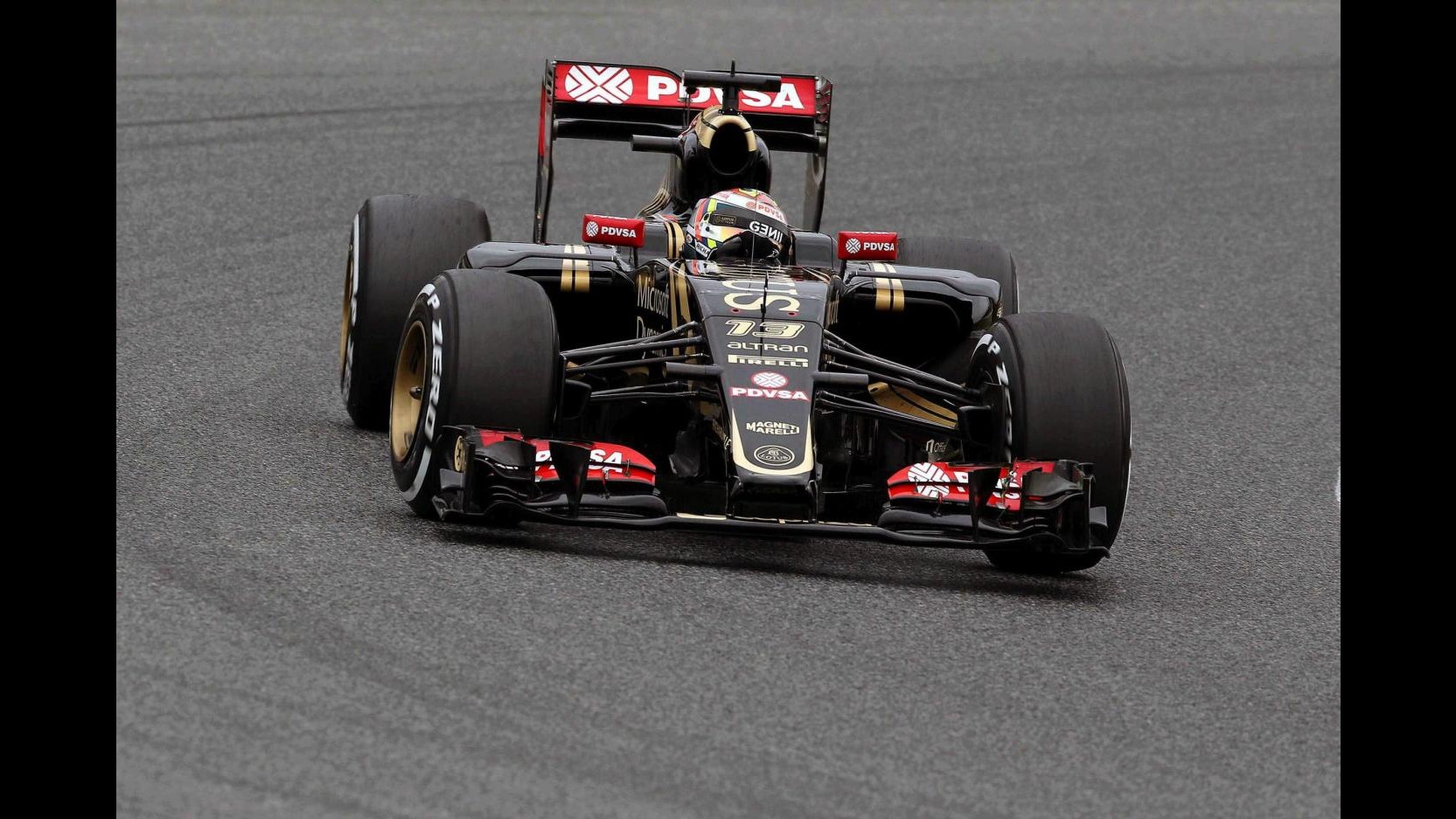 F1, test Barcellona: Maldonado il più veloce con supersoft, Vettel 5°