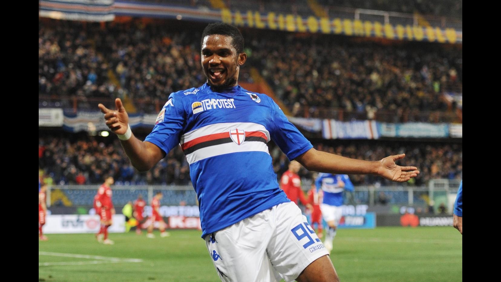 Serie A, la Samp si gode super Eto’o: Cagliari ko 2-0 a Marassi, panchina di Zola a rischio