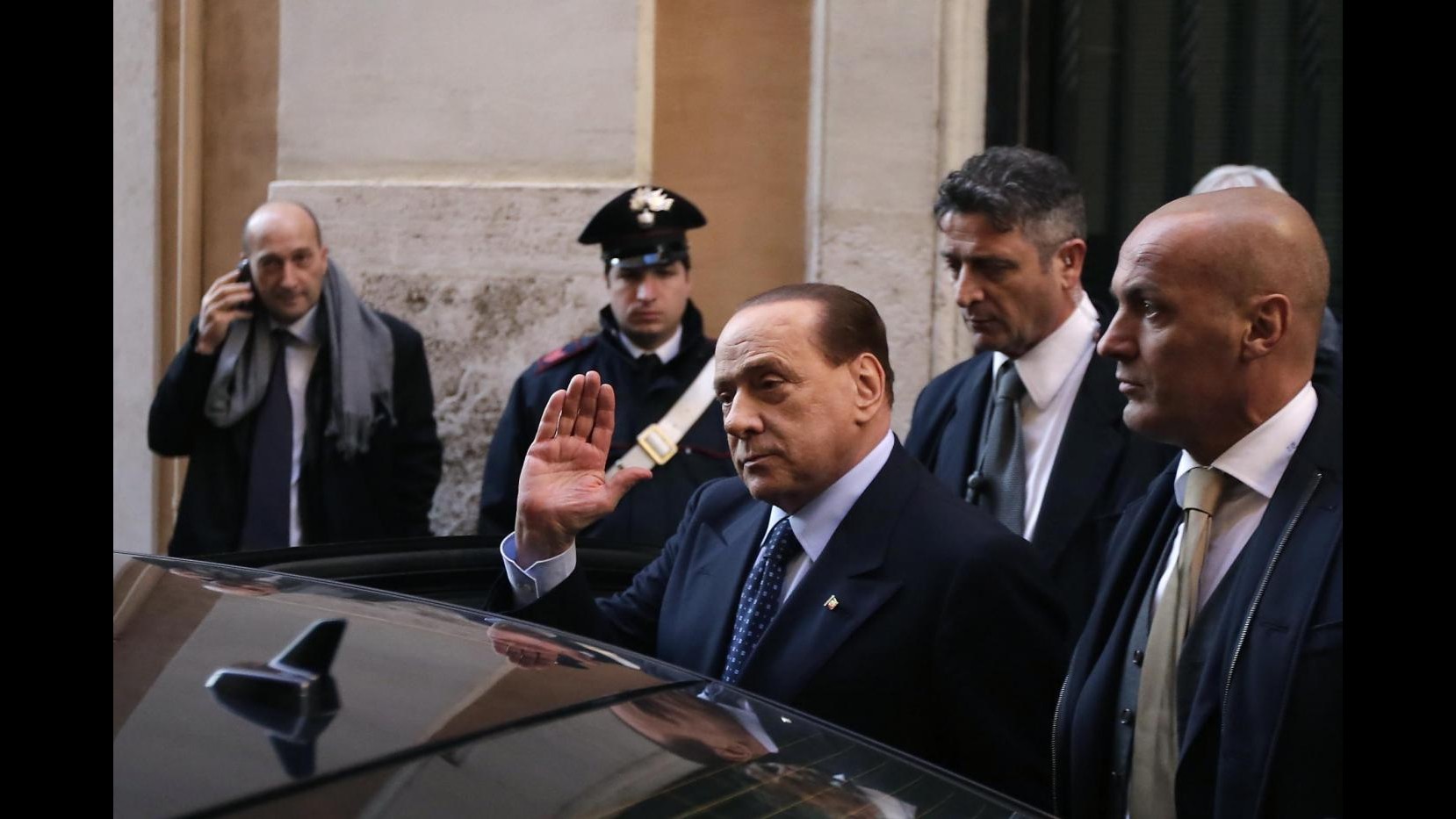 Berlusconi per l’ultima volta alla Sacra Famiglia, giornata normale