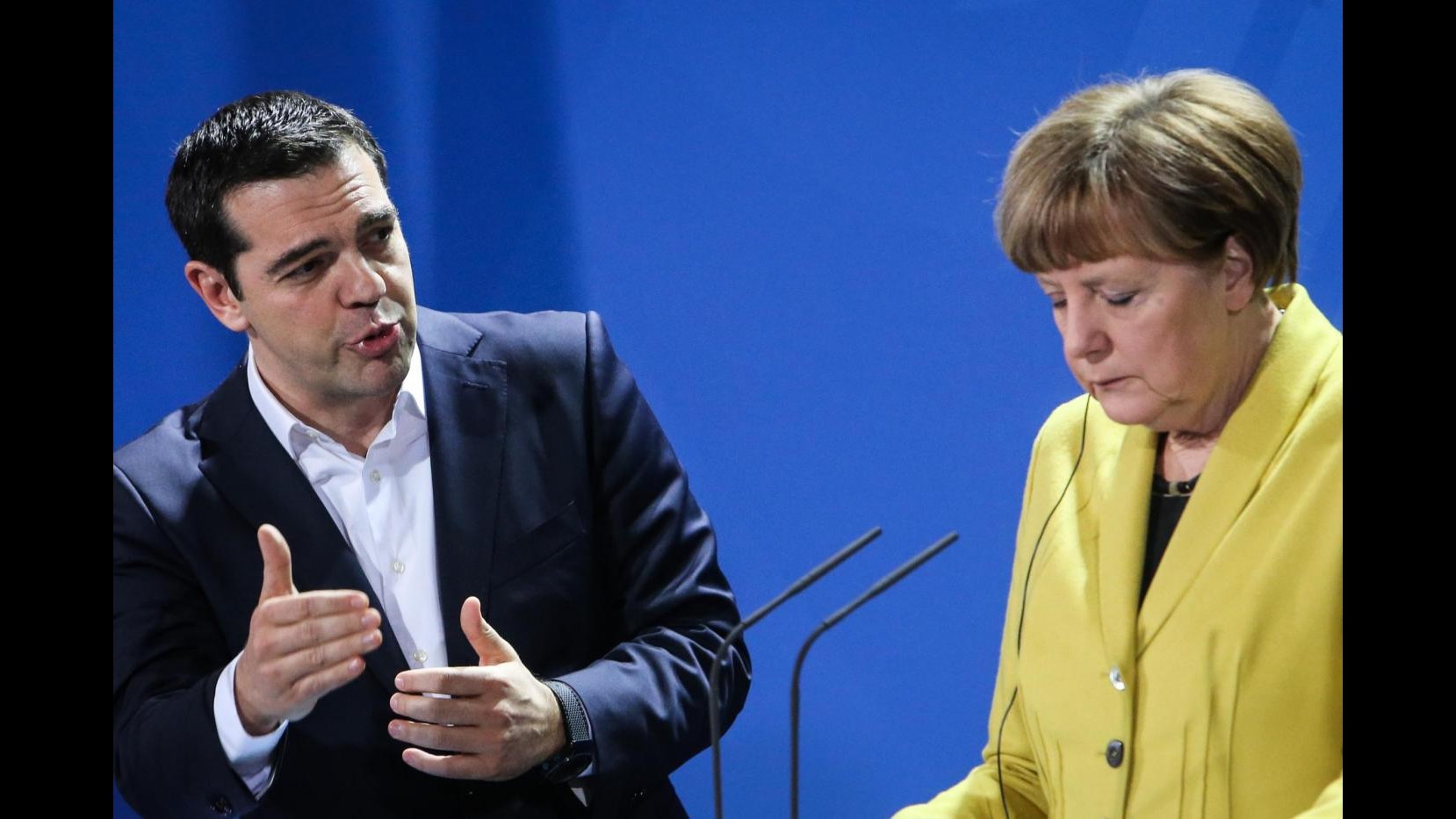 Grecia, Merkel: Vogliamo che economia Atene cresca.            Tsipras: Rispettare trattati Ue