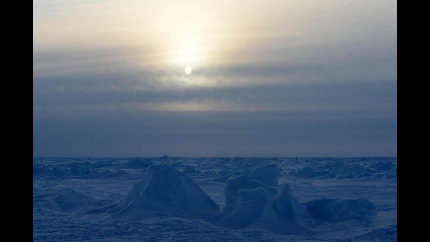 Ghiacci invernali al Polo nord ai minimi da 1979